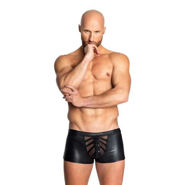 NOIR HANDMADE SHORTS MED GENNEMSIGTIG FRONT-XL